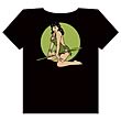 Bettie Page Green Leopard T-Shirt